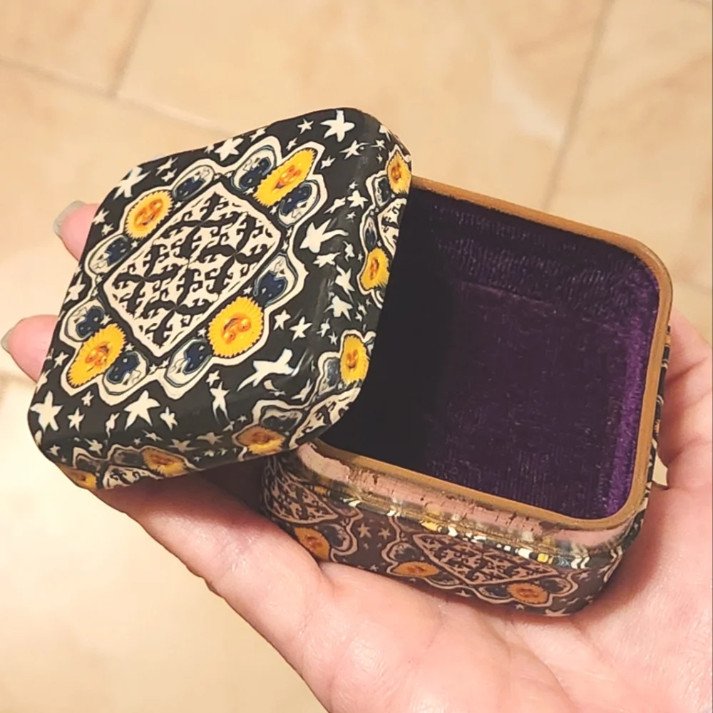 Anthropologie Metal Moorish Design Trinket Box
